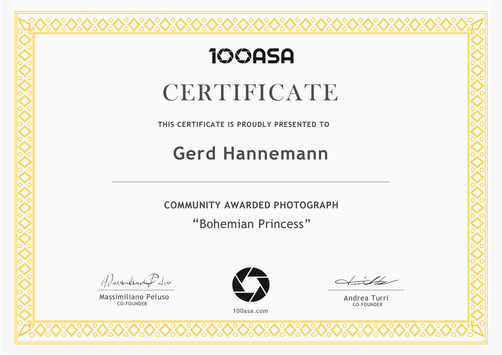 Community Awarded - 100ASA.com