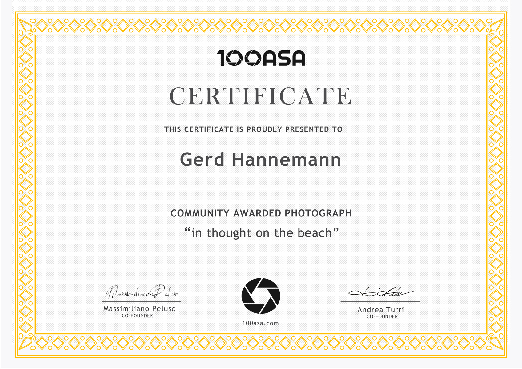 Community Awarded - 100ASA.com